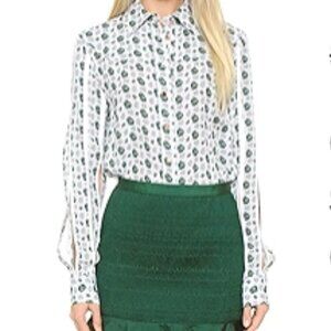 cg placket sleeve blouse